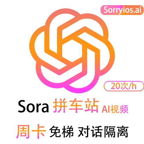 Sora拼车站周卡 | 图片视频生成 | 无需魔法