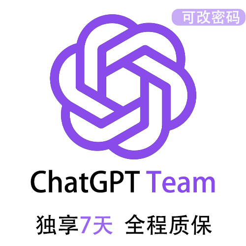 ChatGPT团队版Team独享7天 | 可用GPT4.5、o3 | 全程质保